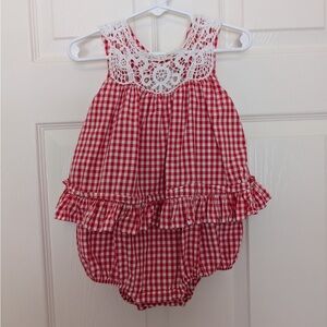 Ralph Lauren Gingham Bubble - 18 Months